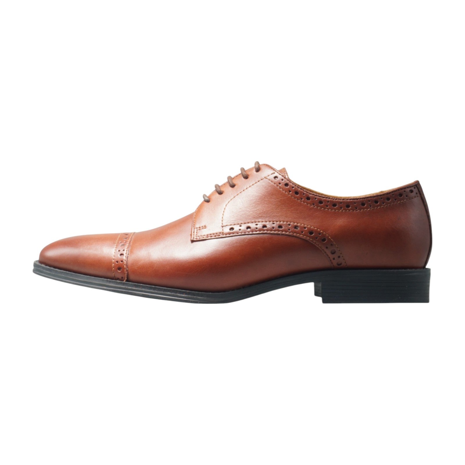 Semi long toe Derby Quarter Brogue brown