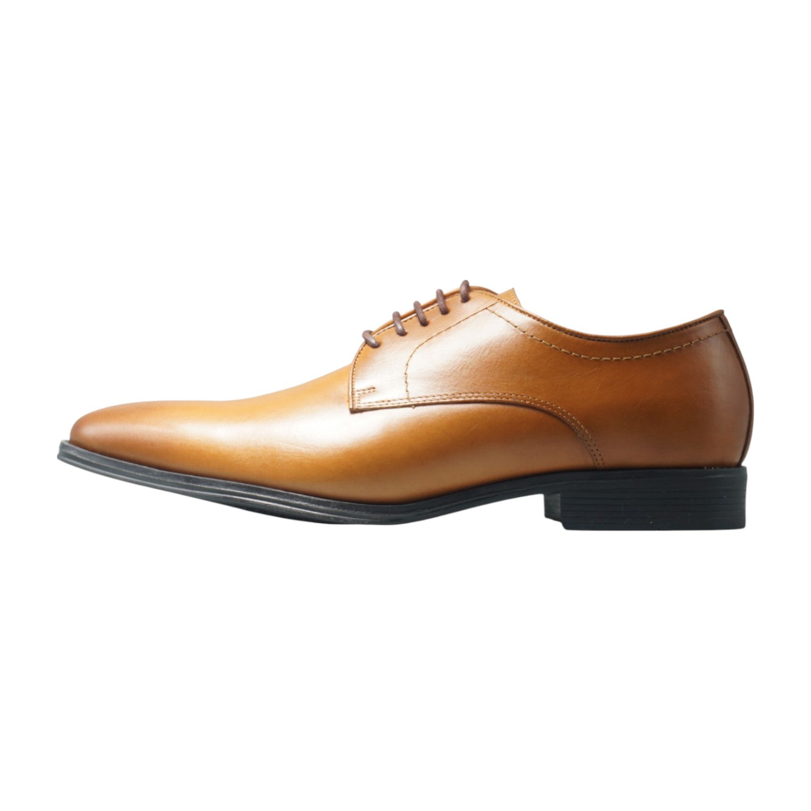 Semi long toe Derby Plane Toe tan