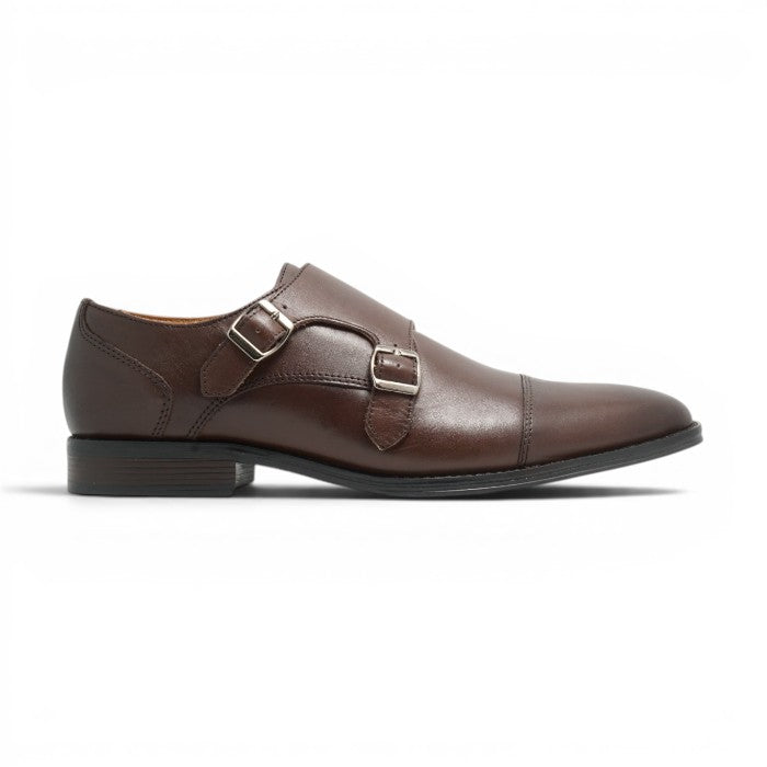 Semi long toe Doublemonk Straight Tip darkbrown