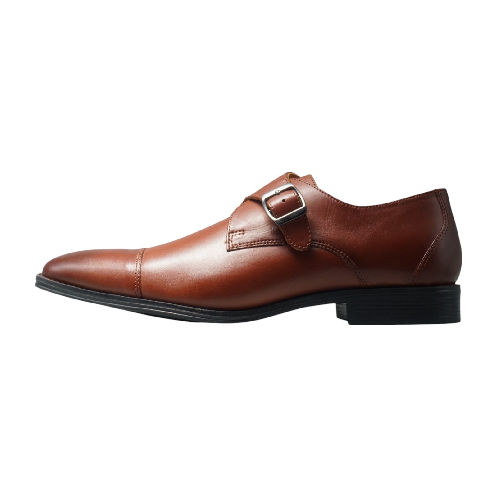 Semi long toe Singlemonk Straight Tip brown