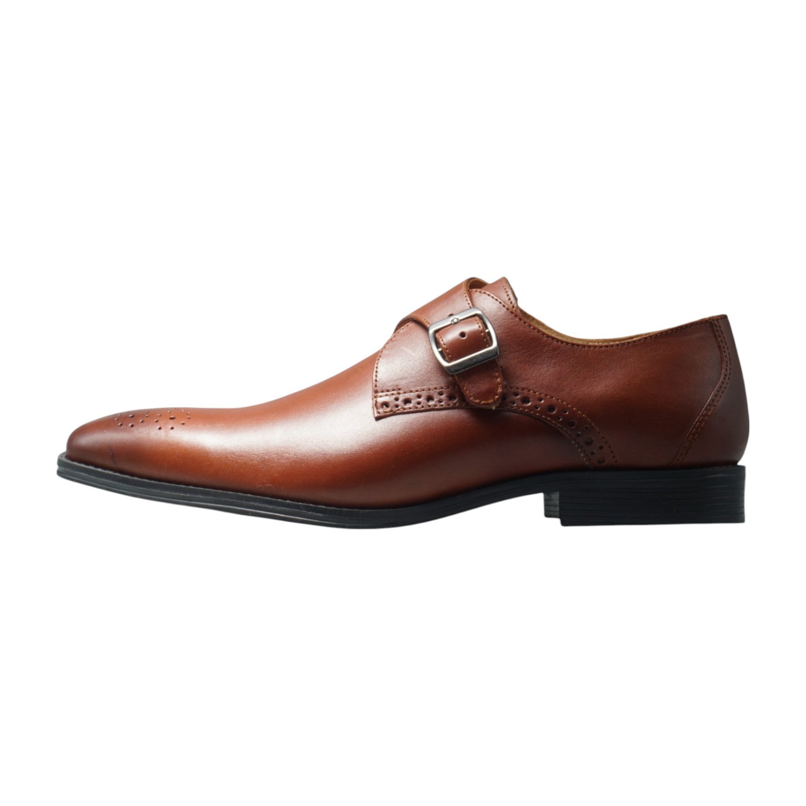 Semi long toe Singlemonk Plane medallion brown