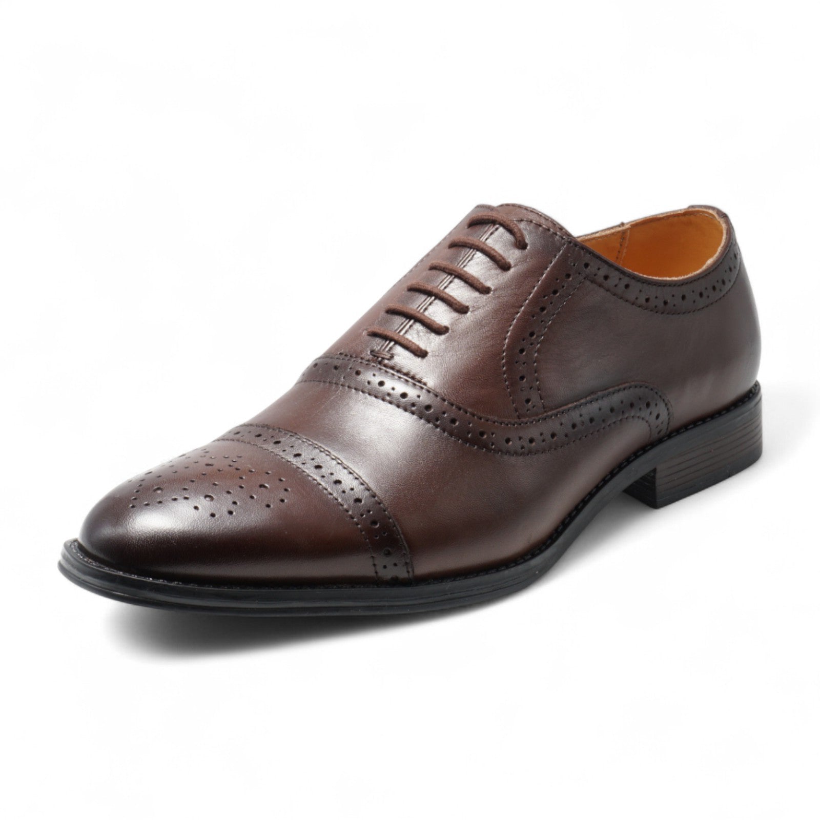 Semi long toe Oxford Semi Brogue darkbrown