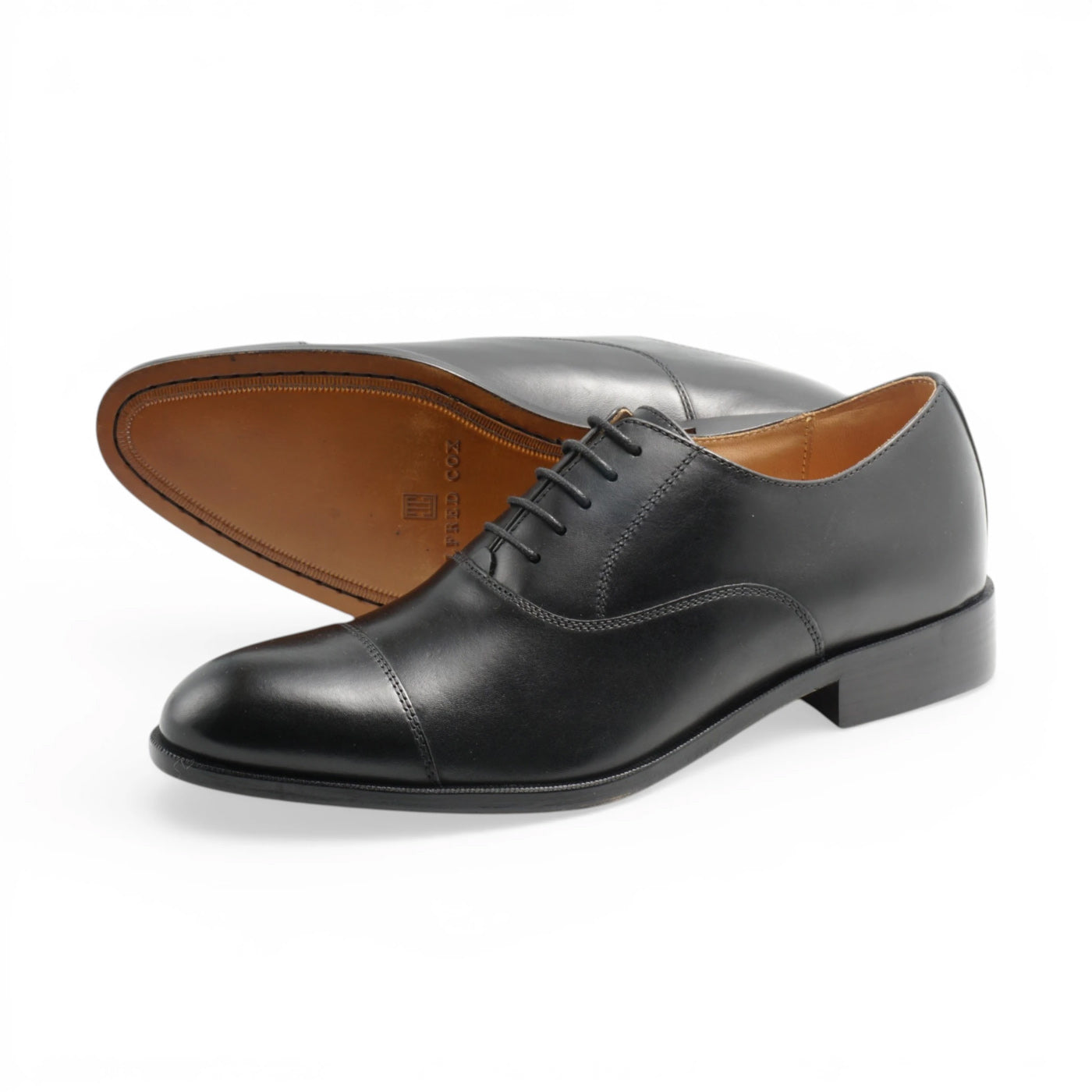 Round toe Oxford Straight Tip Black