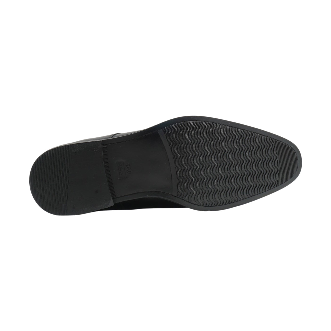 Semi long toe Derby Straight Tip Black-British Style