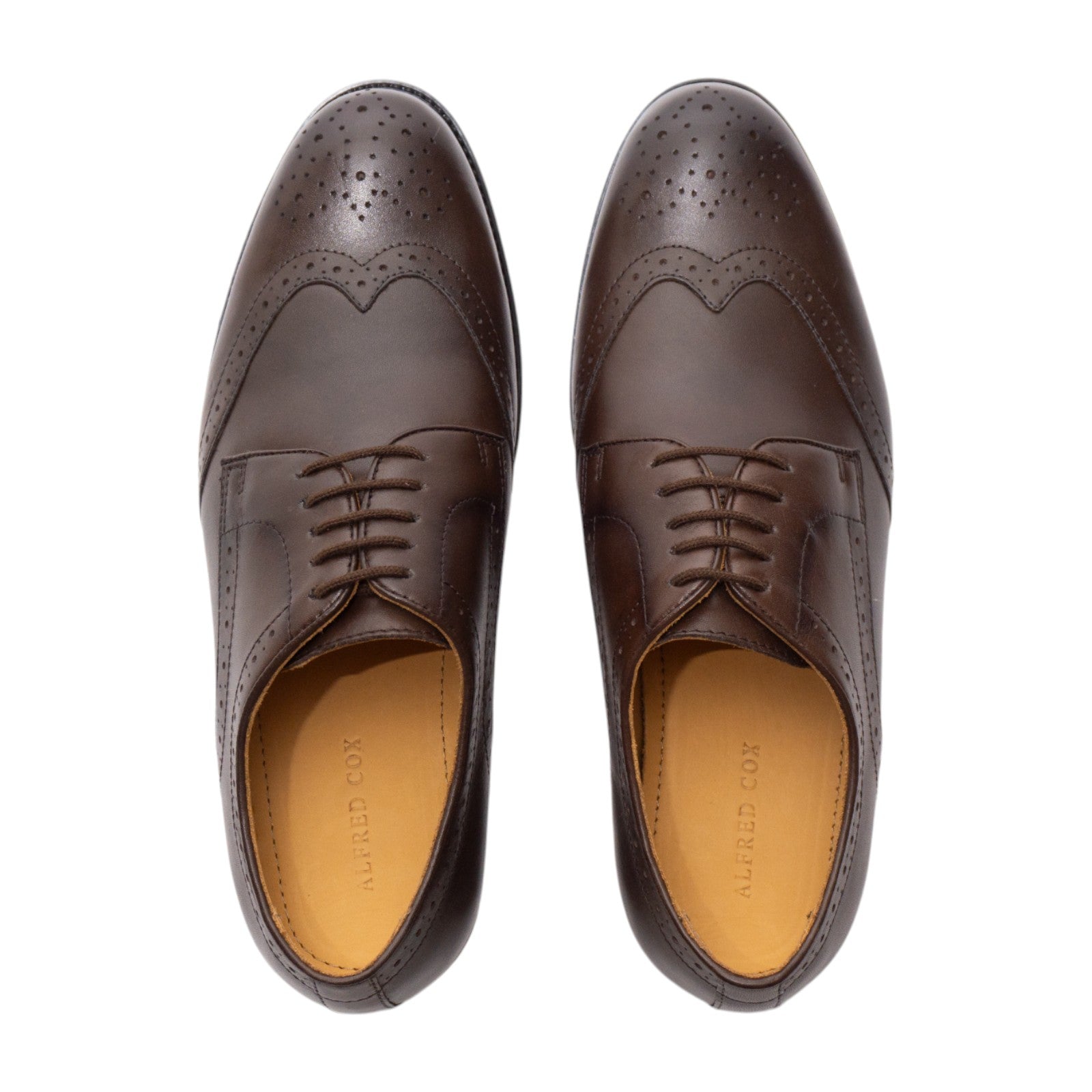 Round toe Derby U Tip dbrown