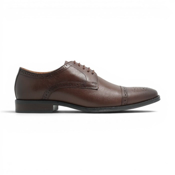 Semi long toe Derby Semi Brogue darkbrown