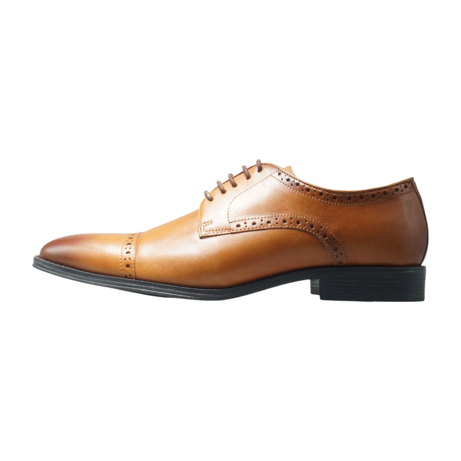 Semi long toe Derby Quarter Brogue tan