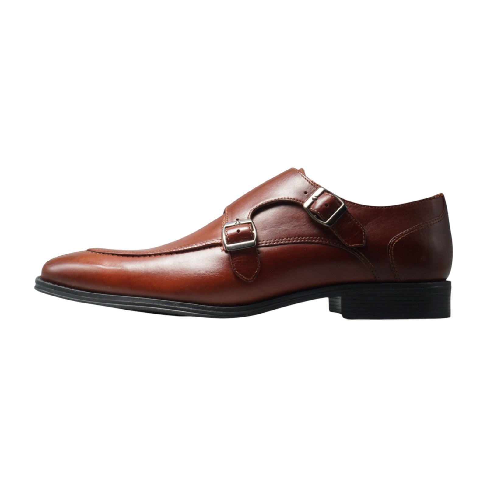 Semi long toe Doublemonk U Tip brown