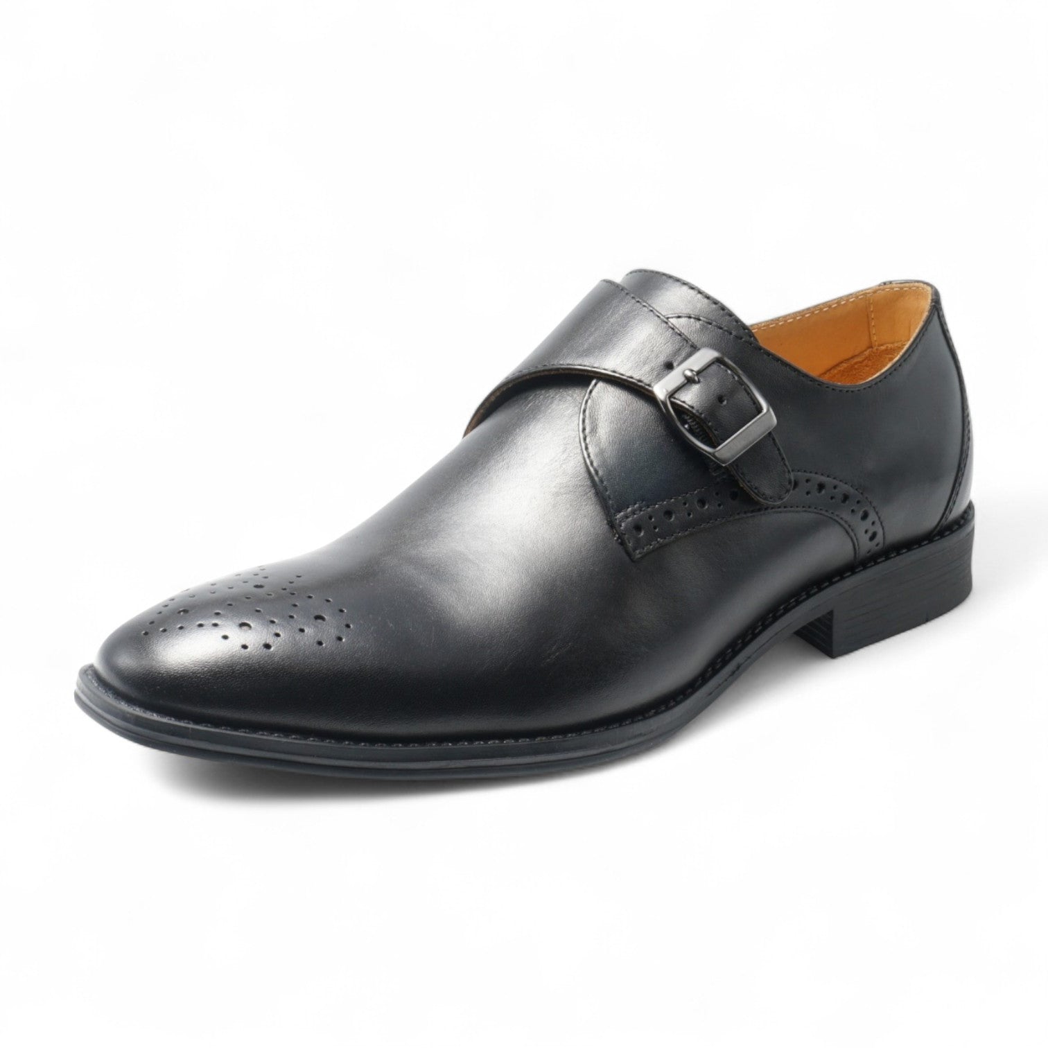 Semi long toe Singlemonk Plane medallion Black