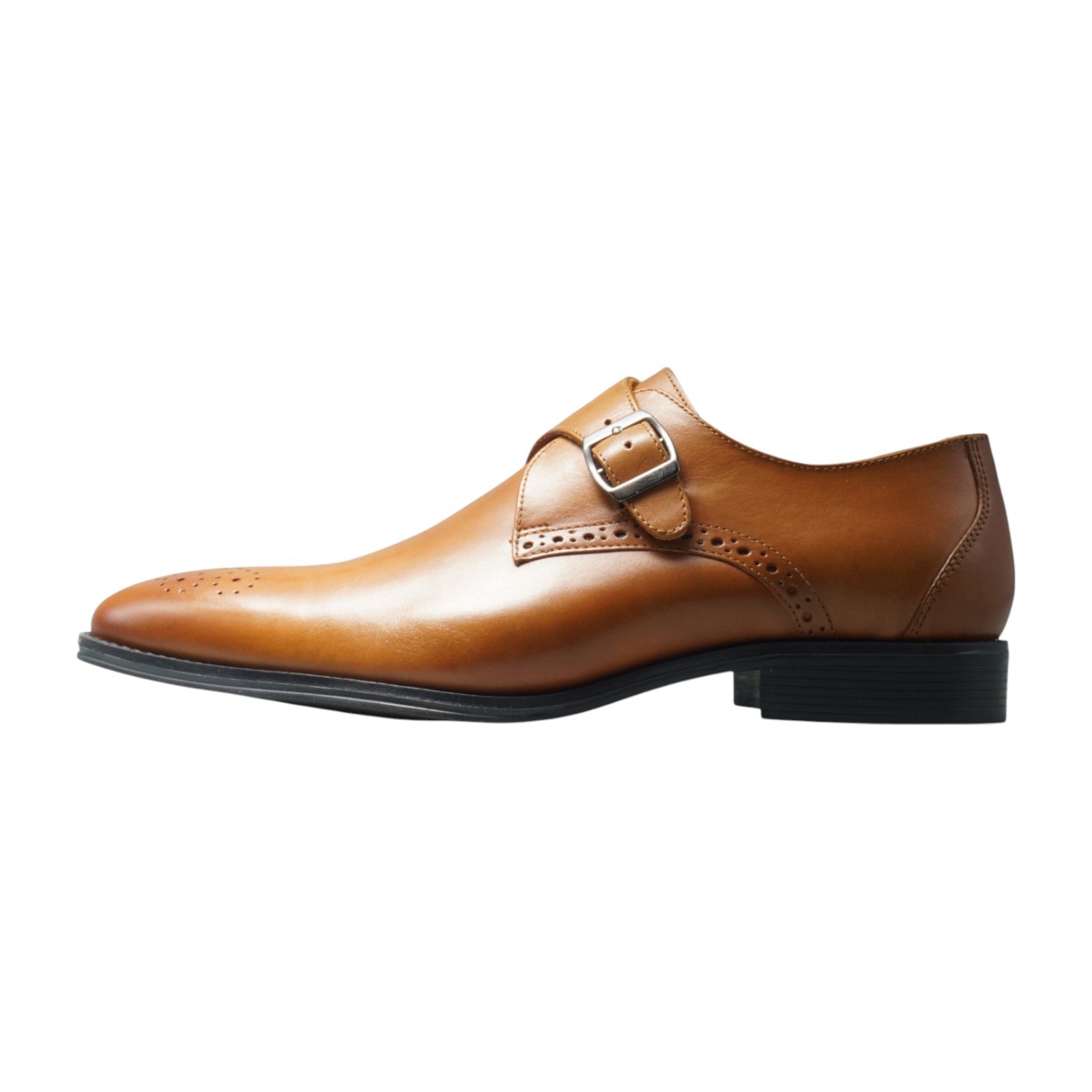 Semi long toe Singlemonk Plane medallion tan