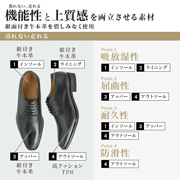 Semi long toe Oxford Semi Brogue Black